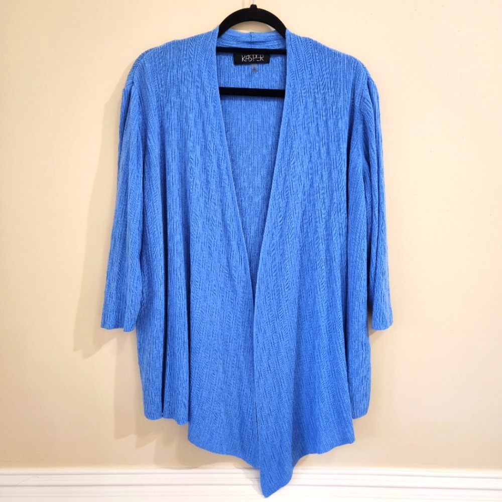 KASPER blue lightweight cardigan